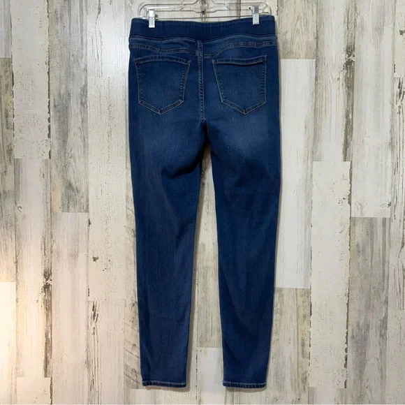 Old Navy Blue Rockstar Super Skinny Jeggings with Elastic Waistband - Picture 6 of 10